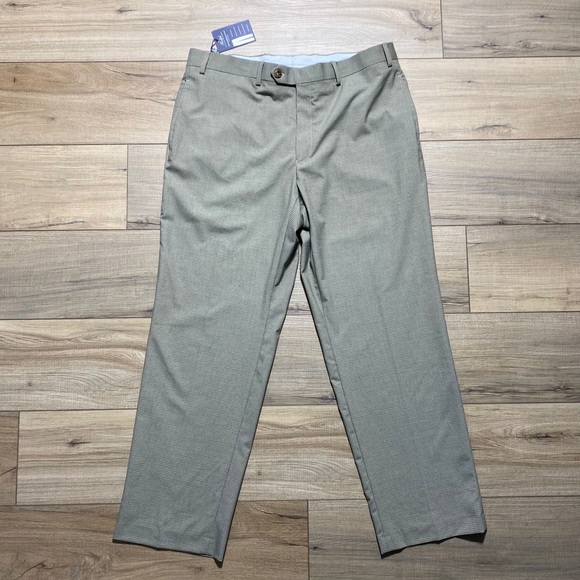 Ralph Ralph Lauren 36x29 Mens Comfort Flex Pant Khaki Brown Green - Picture 1 of 11